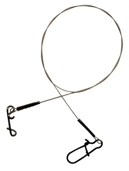 Seika Pro Stahlvorfach Knotenlosverbinder/Karabiner 30cm 18kg