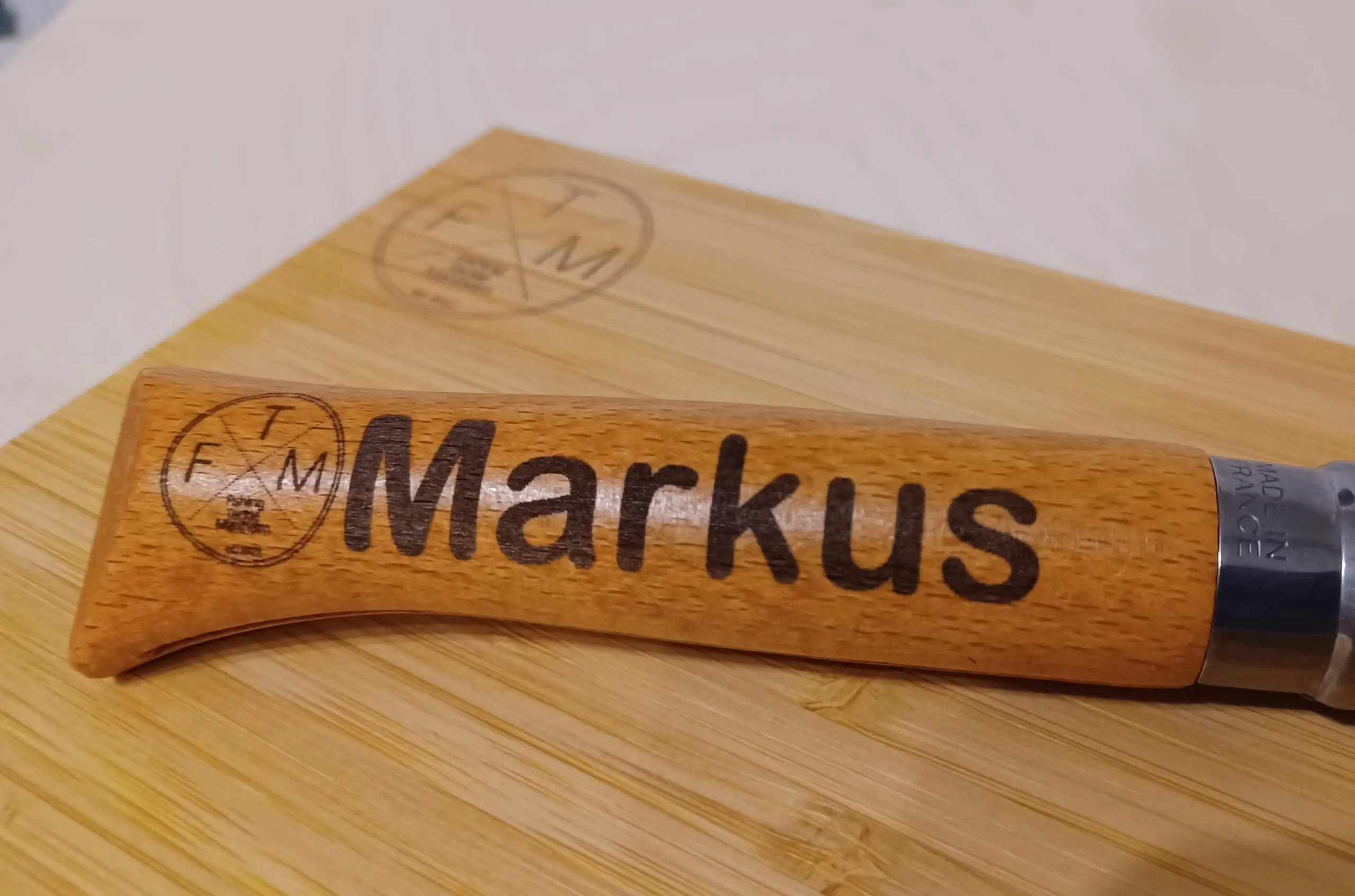 Opinel Taschenmesser No 10, Buche, Carbon