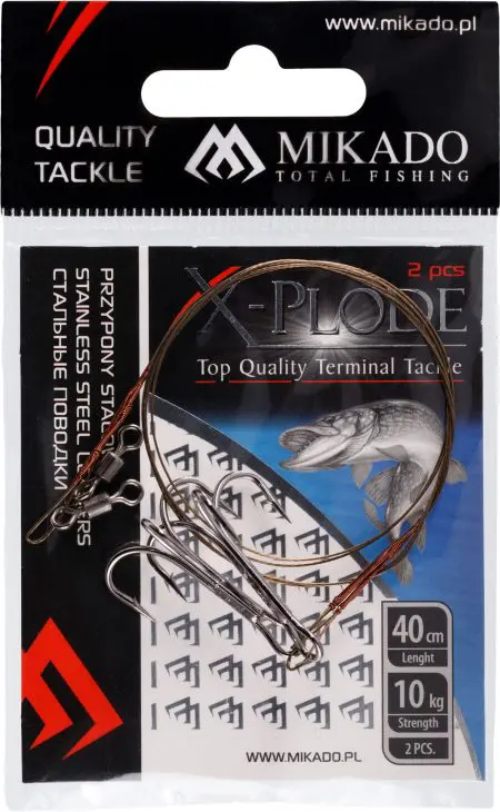 Mikado X-Plode Stahlvorfach mit Drilling