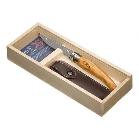 Opinel Taschenmesser No 10, Slim-Line, rostfrei, Olive