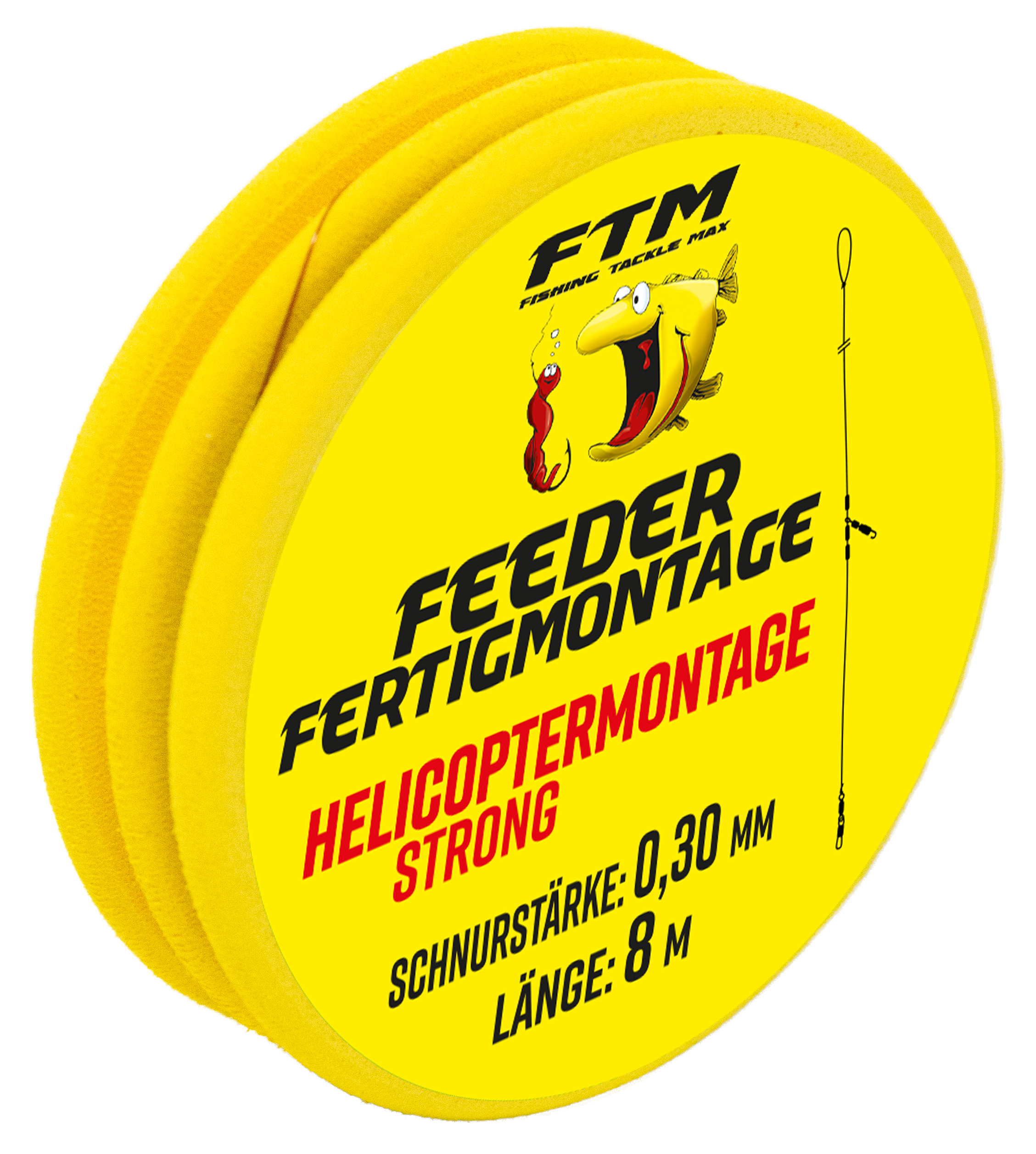 Helicopter Feedermontage strong Ø 0,30 mm 8,00 m