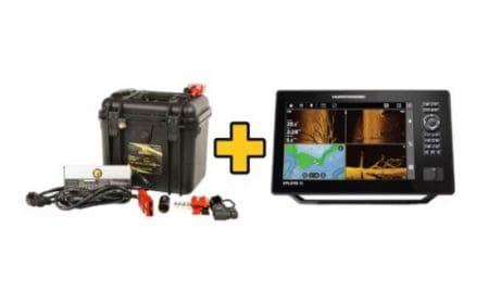 Bundle: Humminbird XPLORE  10 CMSI+ mit Geber + Nikkicells 12.8V 100AH
