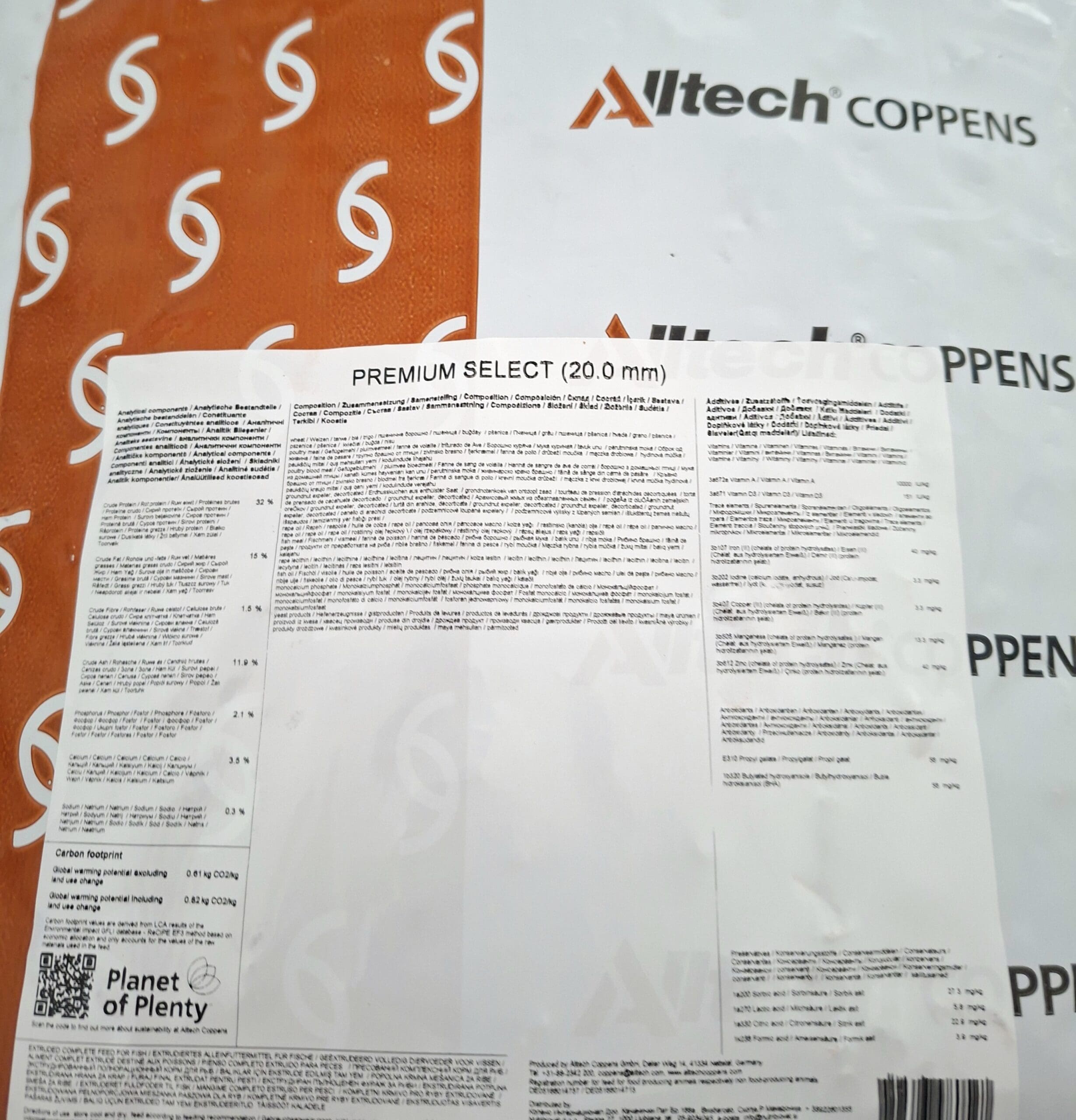 Coppens Premium Select Halibut Pellets 20mm 20Kg