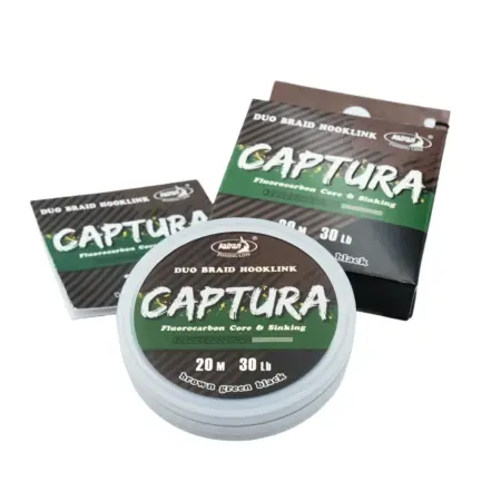 Katran Duo braided hook links CAPTURA 30Lb 20m