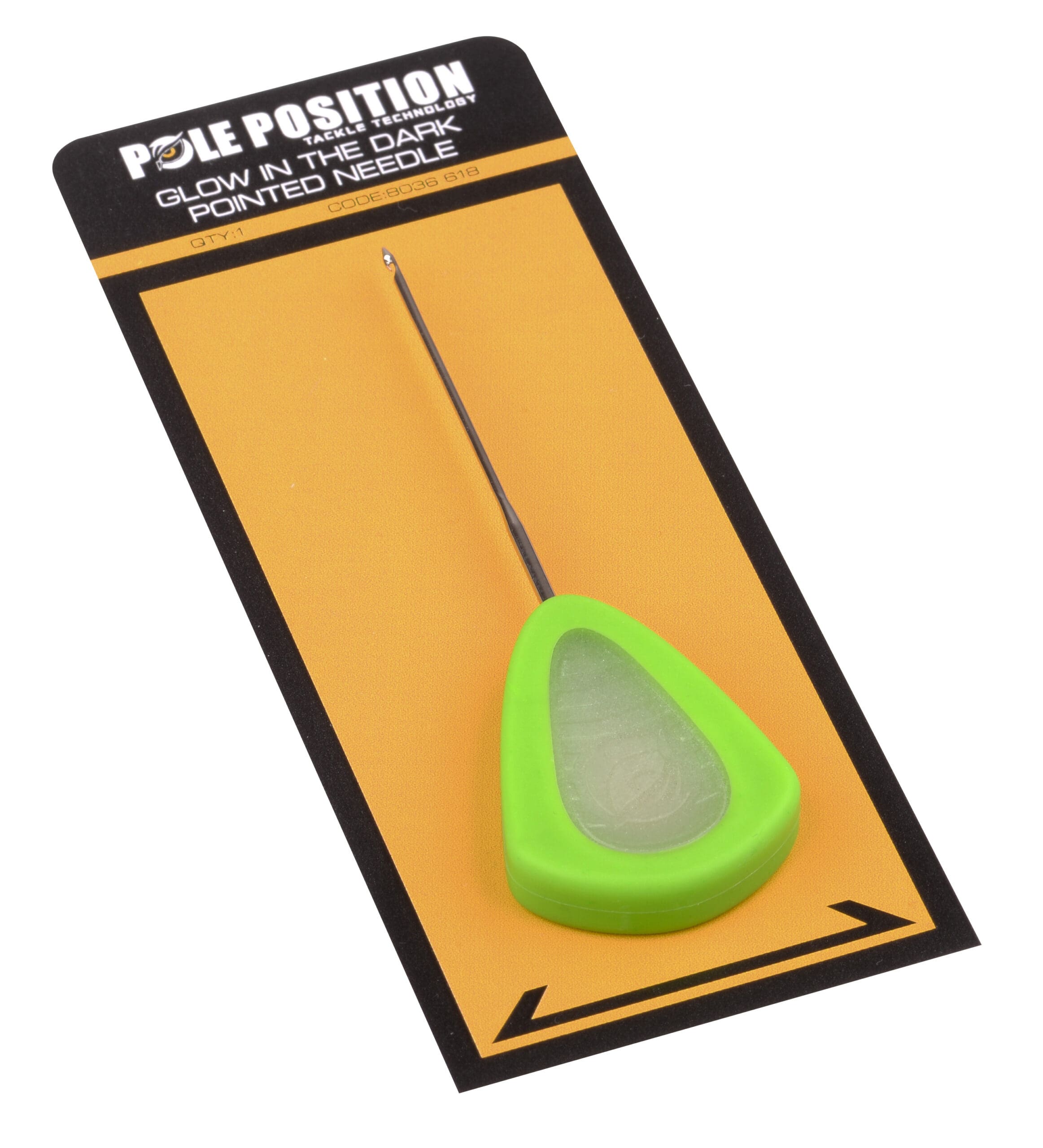GLOW IN THE DARK POINTED NEEDLE GREEN