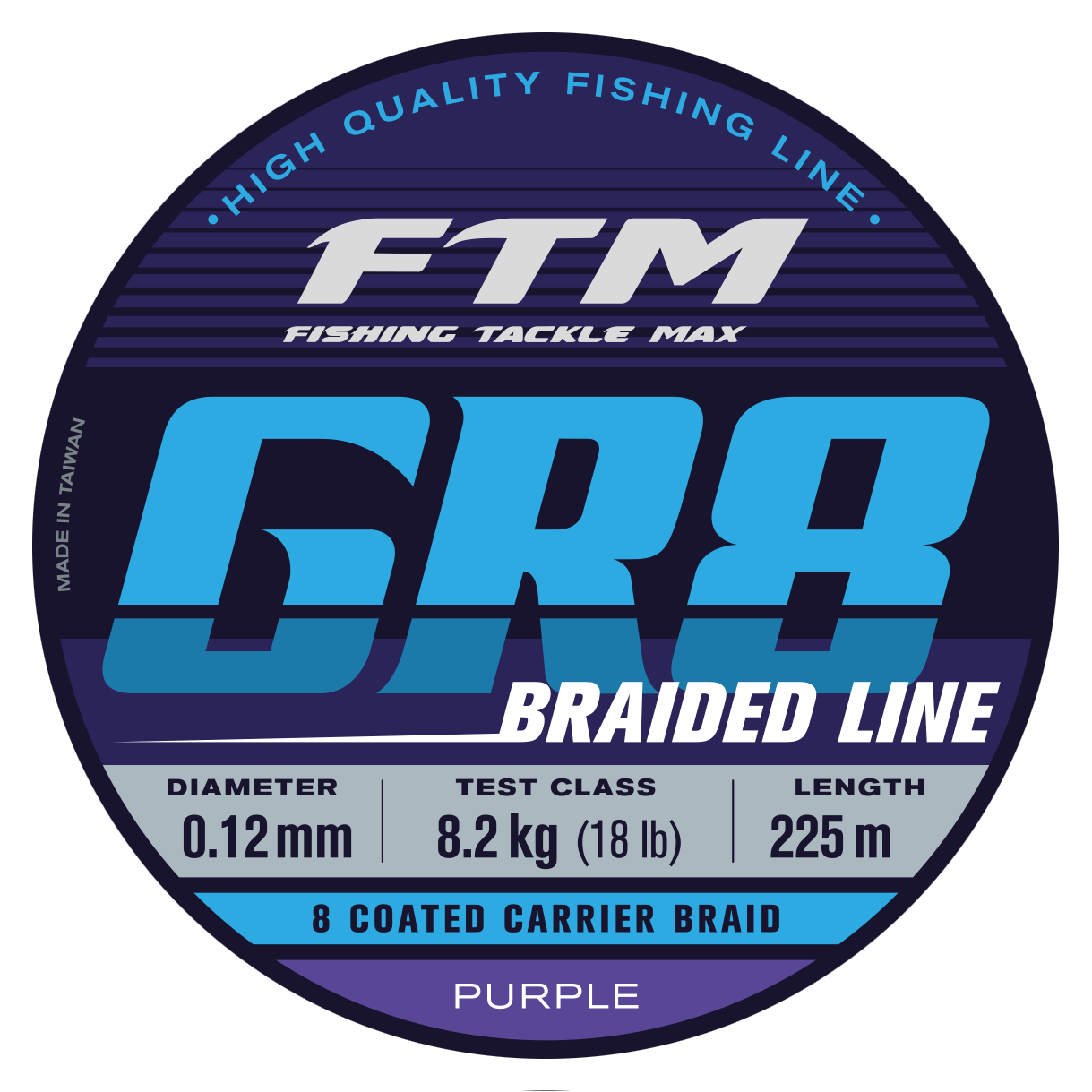 FTM GR8 Braided Line Purple 225m