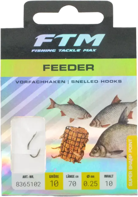 Vorfachhaken Feeder 0,25 mm – Größe 10