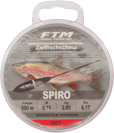 Zielfischschnur Spiro rot 0,25mm