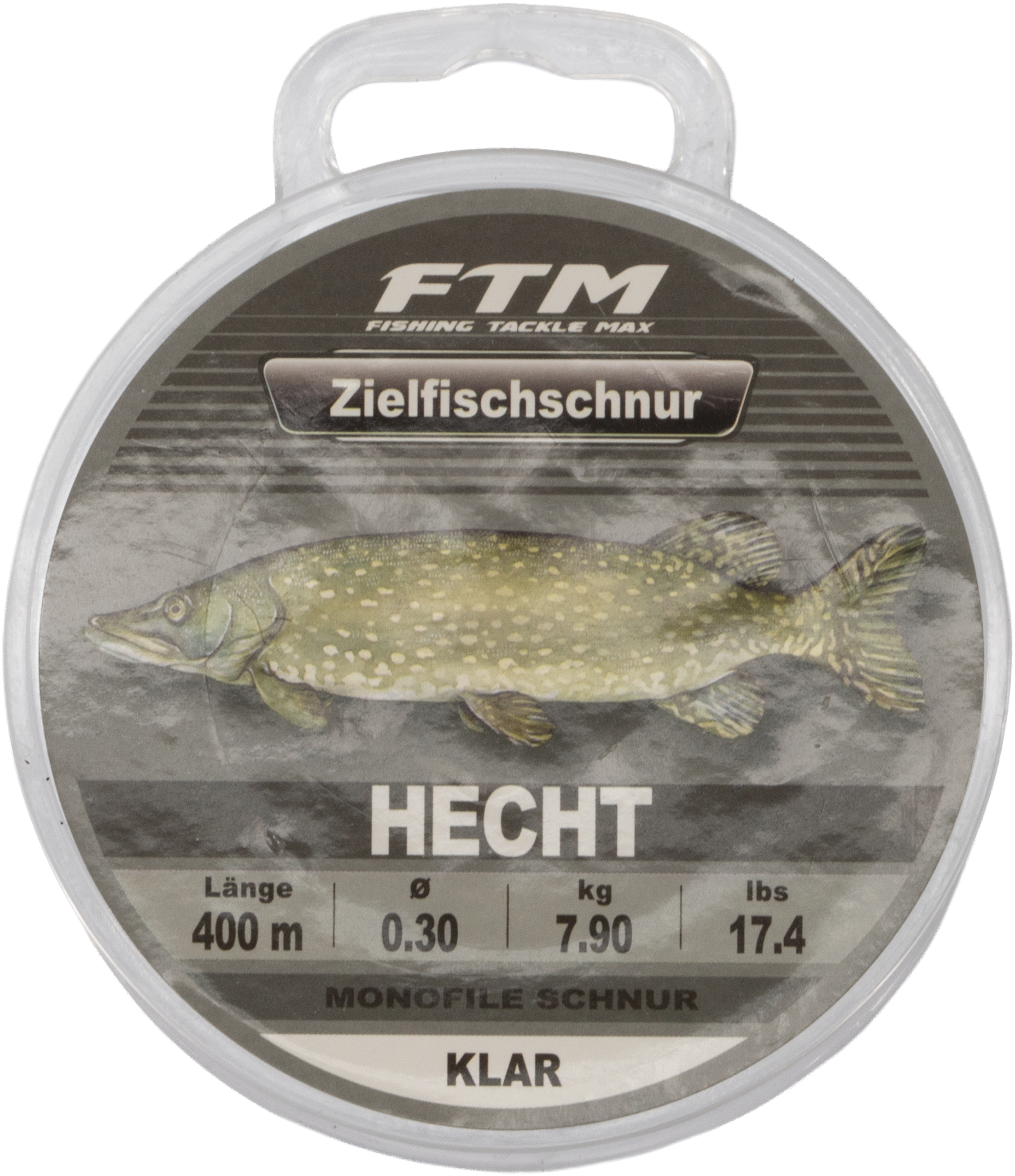 Zielfischschnur Hecht klar 0,30mm