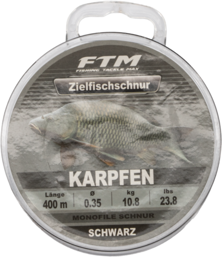 Zielfischschnur Karpfen schwarz 0,35mm