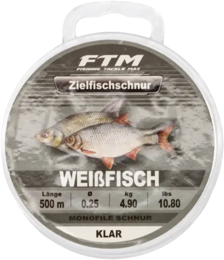 Zielfischschnur Weißfisch schwarz 0,25mm
