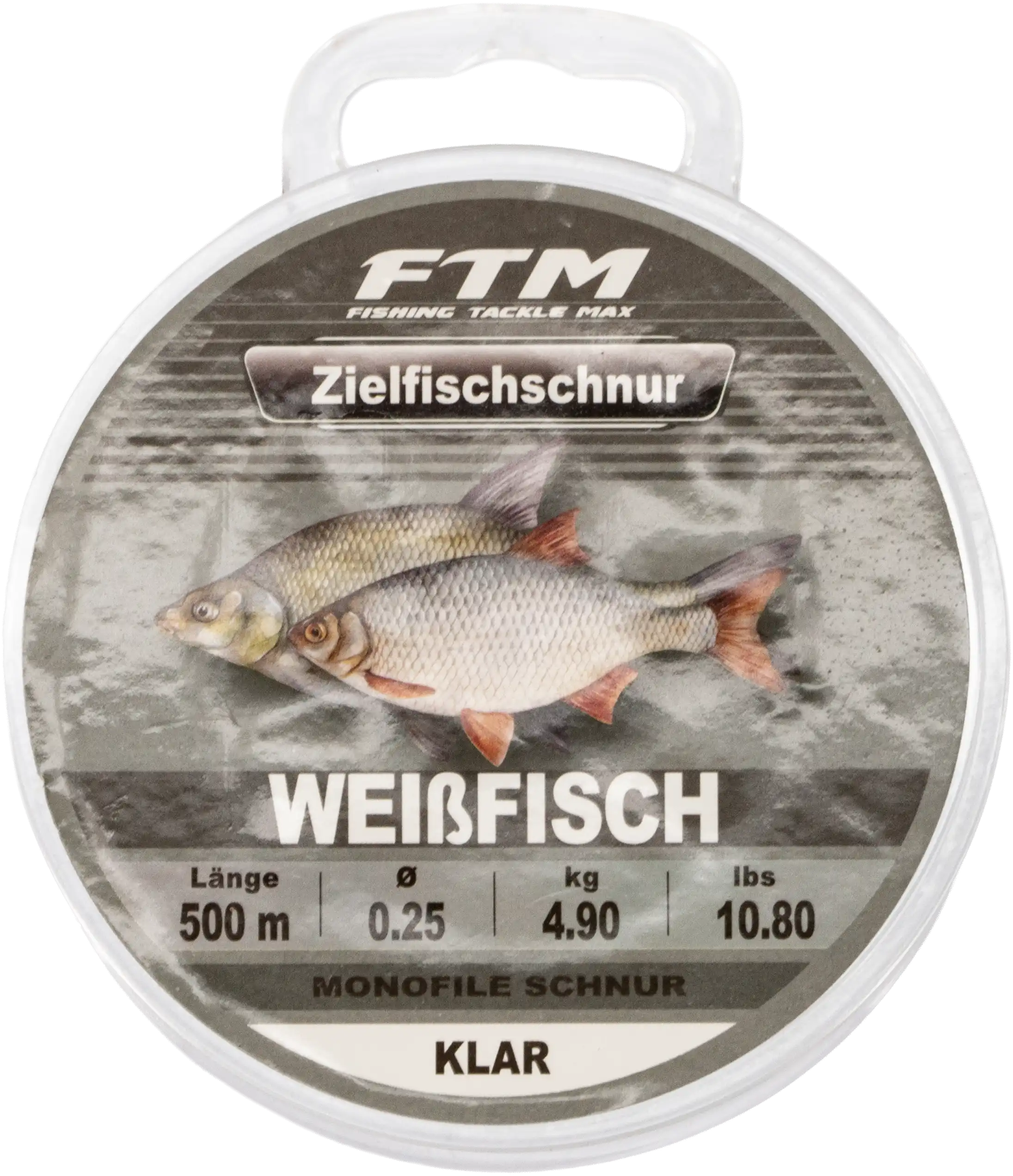 Zielfischschnur Weißfisch schwarz 0,25mm